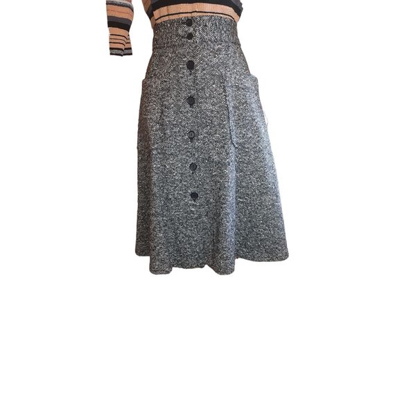 1970's Marbled Button Front Prestige Skirt - Picture 14 of 16